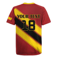 Custom Spain Football Rugby Jersey Come On La Roja Sporty Style