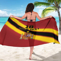 Custom Spain Football Sarong Come On La Roja Sporty Style