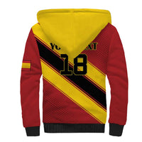 Custom Spain Football Sherpa Hoodie Come On La Roja Sporty Style