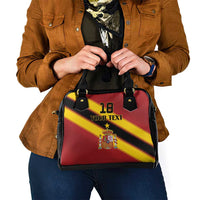 Custom Spain Football Shoulder Handbag Come On La Roja Sporty Style