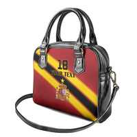 Custom Spain Football Shoulder Handbag Come On La Roja Sporty Style