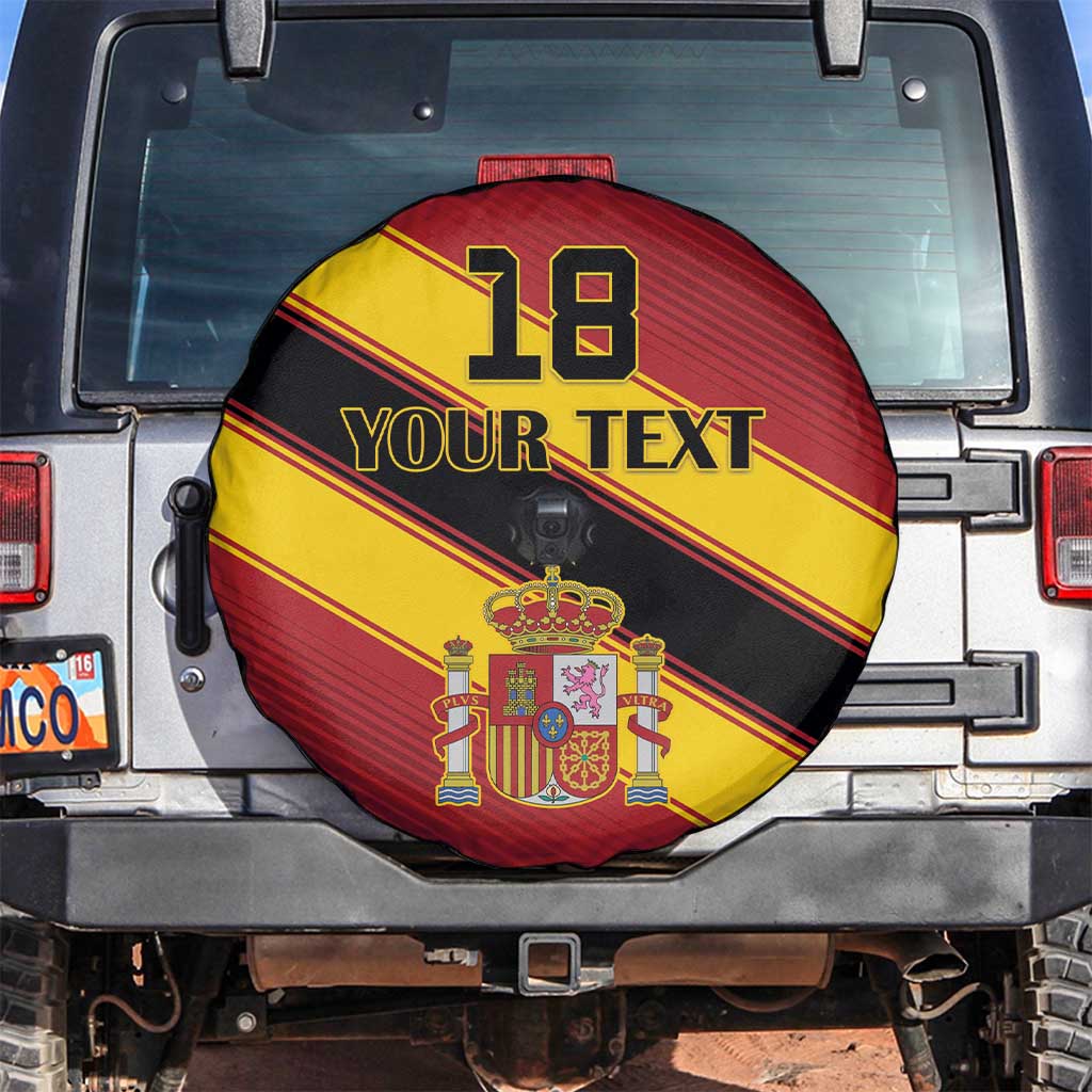 Custom Spain Football Spare Tire Cover Come On La Roja Sporty Style