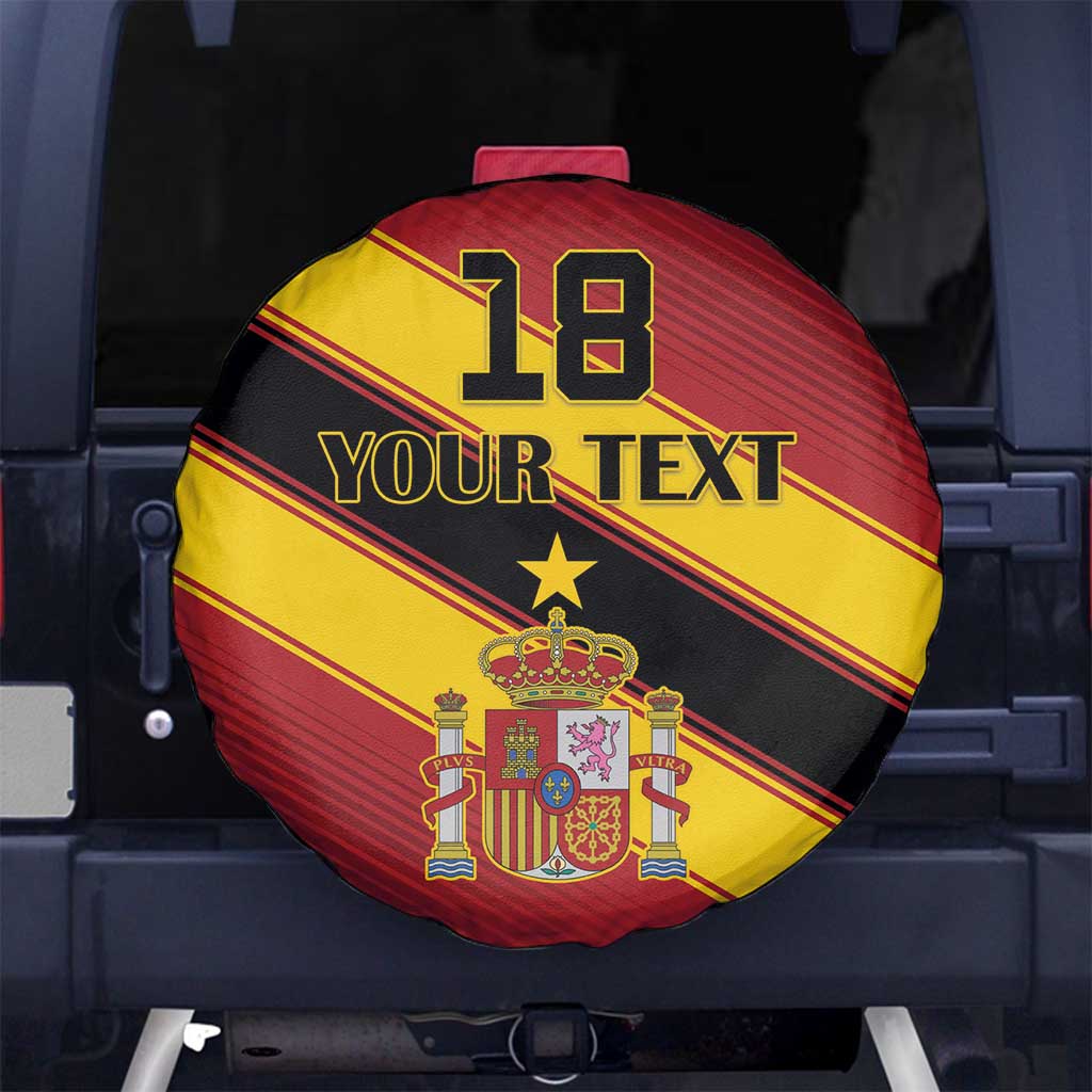 Custom Spain Football Spare Tire Cover Come On La Roja Sporty Style