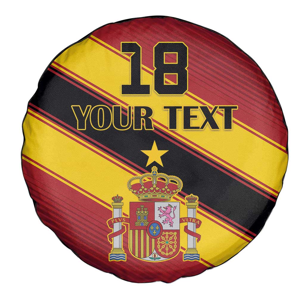 Custom Spain Football Spare Tire Cover Come On La Roja Sporty Style