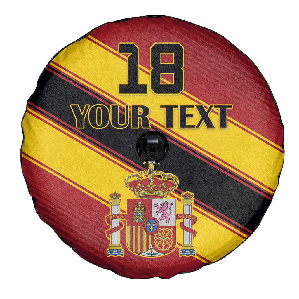Custom Spain Football Spare Tire Cover Come On La Roja Sporty Style
