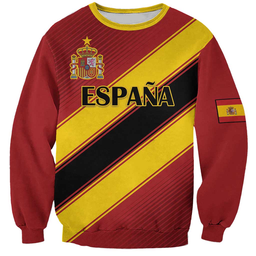 Custom Spain Football Sweatshirt Come On La Roja Sporty Style