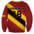 Custom Spain Football Sweatshirt Come On La Roja Sporty Style