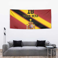 Custom Spain Football Tapestry Come On La Roja Sporty Style