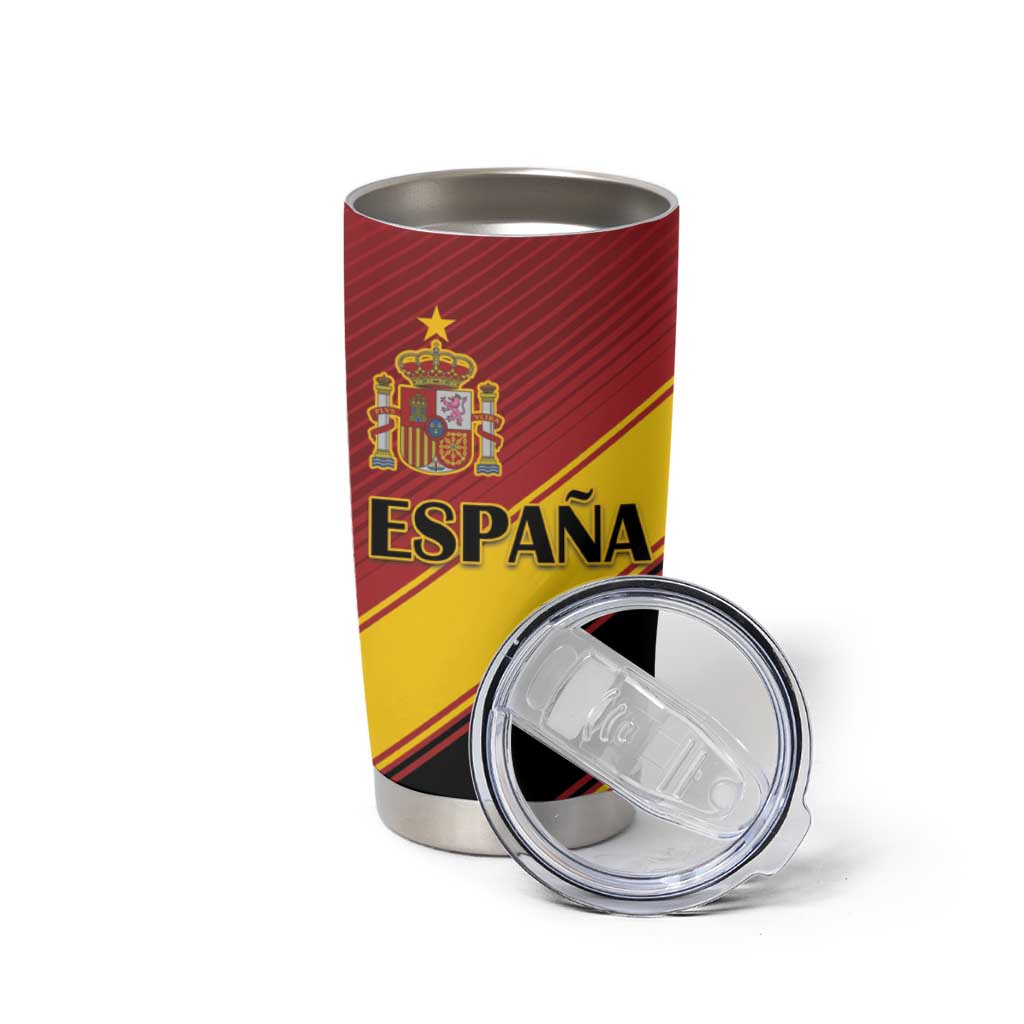 Custom Spain Football Tumbler Cup Come On La Roja Sporty Style