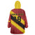 Custom Spain Football Wearable Blanket Hoodie Come On La Roja Sporty Style