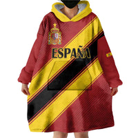 Custom Spain Football Wearable Blanket Hoodie Come On La Roja Sporty Style