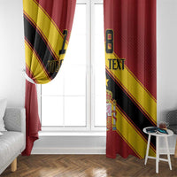 Custom Spain Football Window Curtain Come On La Roja Sporty Style