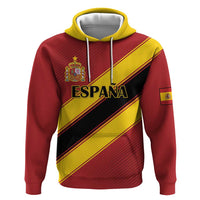 Custom Spain Football Zip Hoodie Come On La Roja Sporty Style