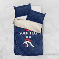 Custom France Football Bedding Set Les Bleus French Heraldry Pattern