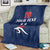 Custom France Football Blanket Les Bleus French Heraldry Pattern