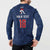 Custom France Football Button Sweatshirt Les Bleus French Heraldry Pattern