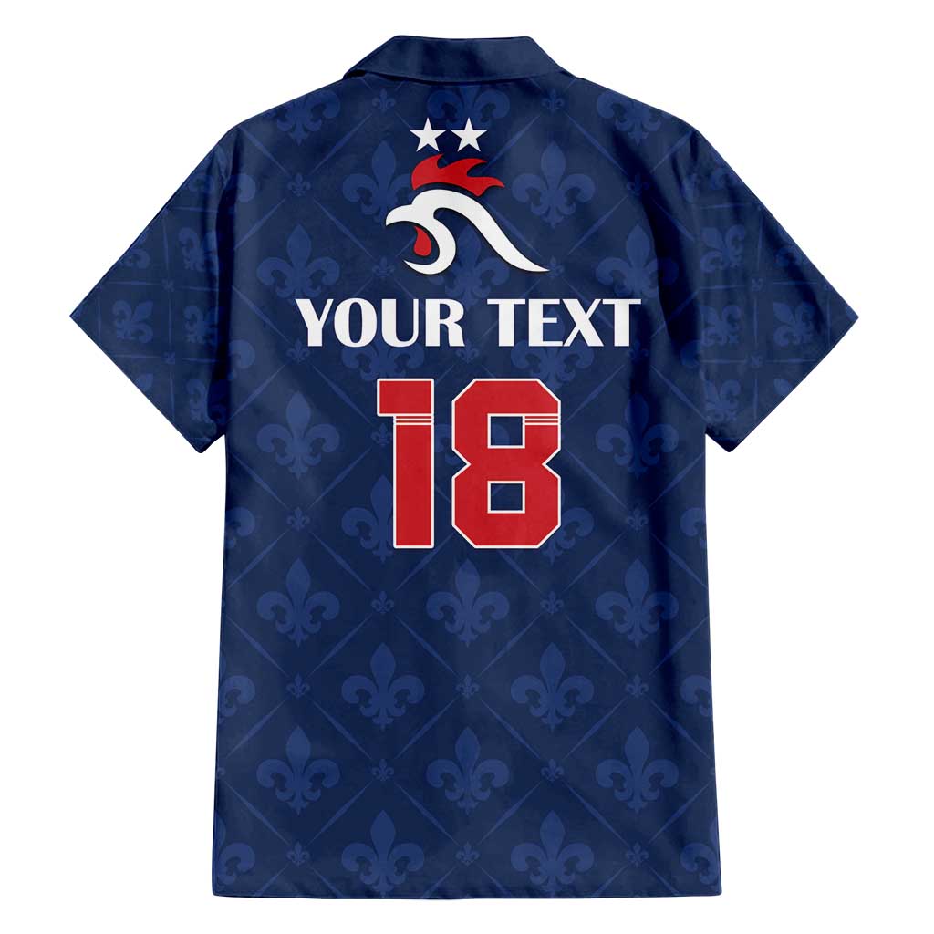 Custom France Football Family Matching Long Sleeve Bodycon Dress and Hawaiian Shirt Les Bleus French Heraldry Pattern