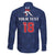 Custom France Football Family Matching Long Sleeve Bodycon Dress and Hawaiian Shirt Les Bleus French Heraldry Pattern