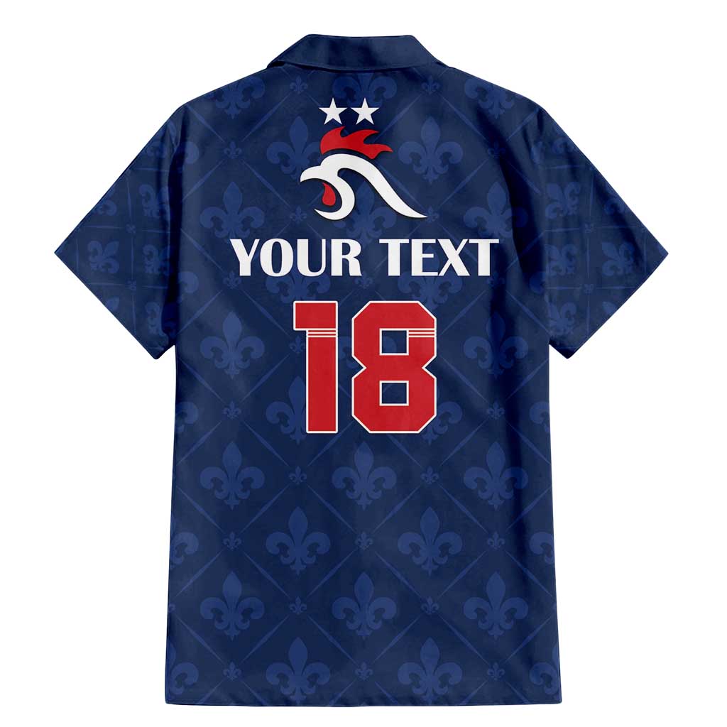 Custom France Football Family Matching Mermaid Dress and Hawaiian Shirt Les Bleus French Heraldry Pattern