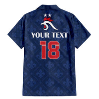 Custom France Football Family Matching Mermaid Dress and Hawaiian Shirt Les Bleus French Heraldry Pattern