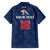Custom France Football Family Matching Short Sleeve Bodycon Dress and Hawaiian Shirt Les Bleus French Heraldry Pattern