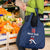 Custom France Football Grocery Bag Les Bleus French Heraldry Pattern