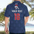Custom France Football Hawaiian Shirt Les Bleus French Heraldry Pattern