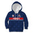 Custom France Football Kid Hoodie Les Bleus French Heraldry Pattern