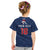 Custom France Football Kid T Shirt Les Bleus French Heraldry Pattern