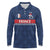 Custom France Football Long Sleeve Polo Shirt Les Bleus French Heraldry Pattern