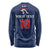Custom France Football Long Sleeve Shirt Les Bleus French Heraldry Pattern