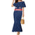 Custom France Football Mermaid Dress Les Bleus French Heraldry Pattern