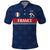 Custom France Football Polo Shirt Les Bleus French Heraldry Pattern