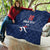 Custom France Football Quilt Les Bleus French Heraldry Pattern