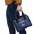 Custom France Football Shoulder Handbag Les Bleus French Heraldry Pattern