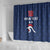 Custom France Football Shower Curtain Les Bleus French Heraldry Pattern