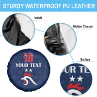 Custom France Football Spare Tire Cover Les Bleus French Heraldry Pattern