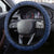 France Football Steering Wheel Cover Les Bleus French Heraldry Pattern