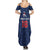 Custom France Football Summer Maxi Dress Les Bleus French Heraldry Pattern