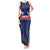 Custom France Football Tank Maxi Dress Les Bleus French Heraldry Pattern
