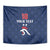Custom France Football Tapestry Les Bleus French Heraldry Pattern