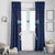 Custom France Football Window Curtain Les Bleus French Heraldry Pattern