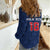 Custom France Football Women Casual Shirt Les Bleus French Heraldry Pattern