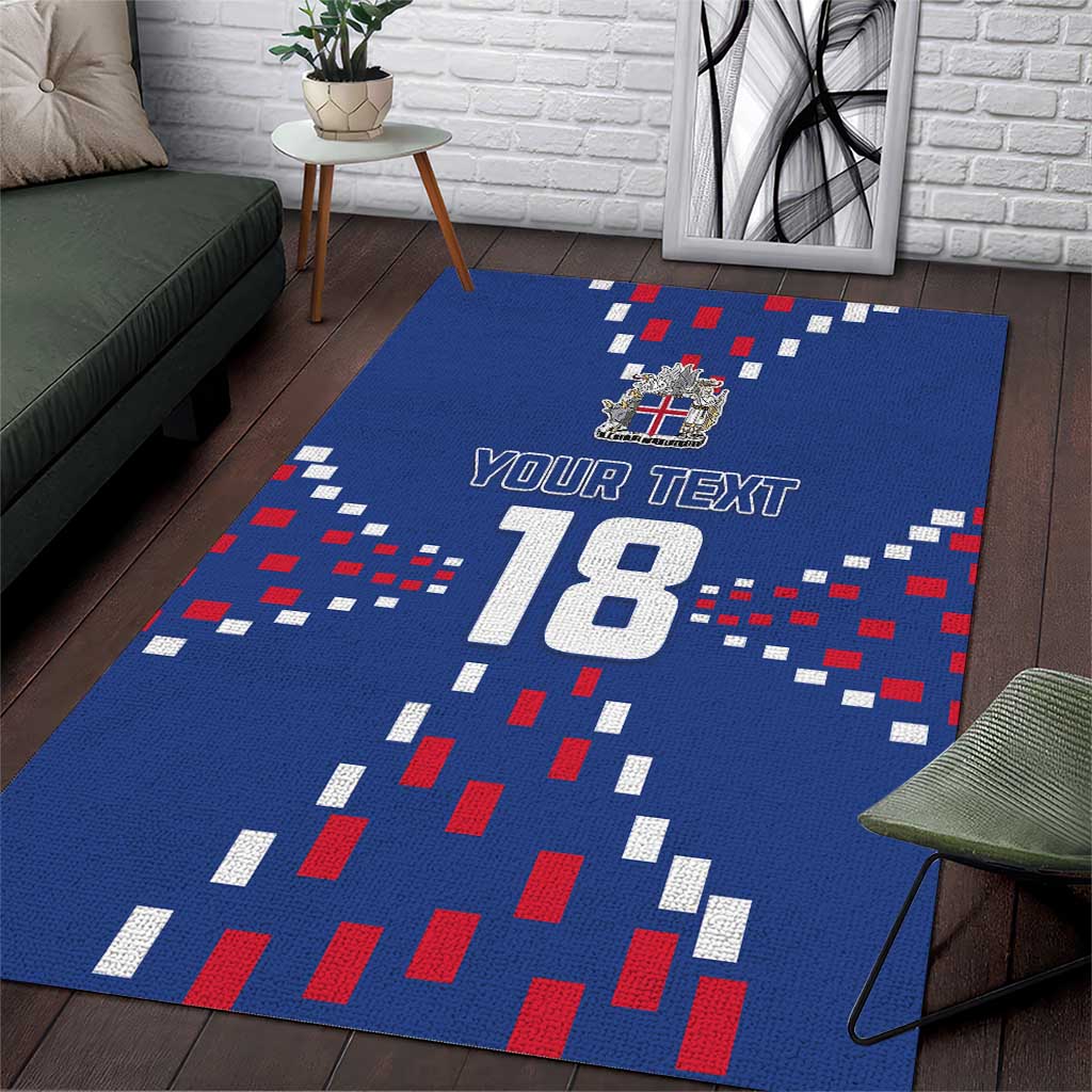 Custom Iceland Football Area Rug Go Champion