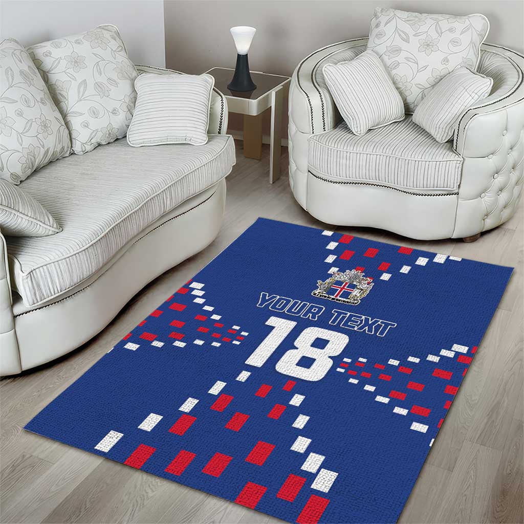 Custom Iceland Football Area Rug Go Champion