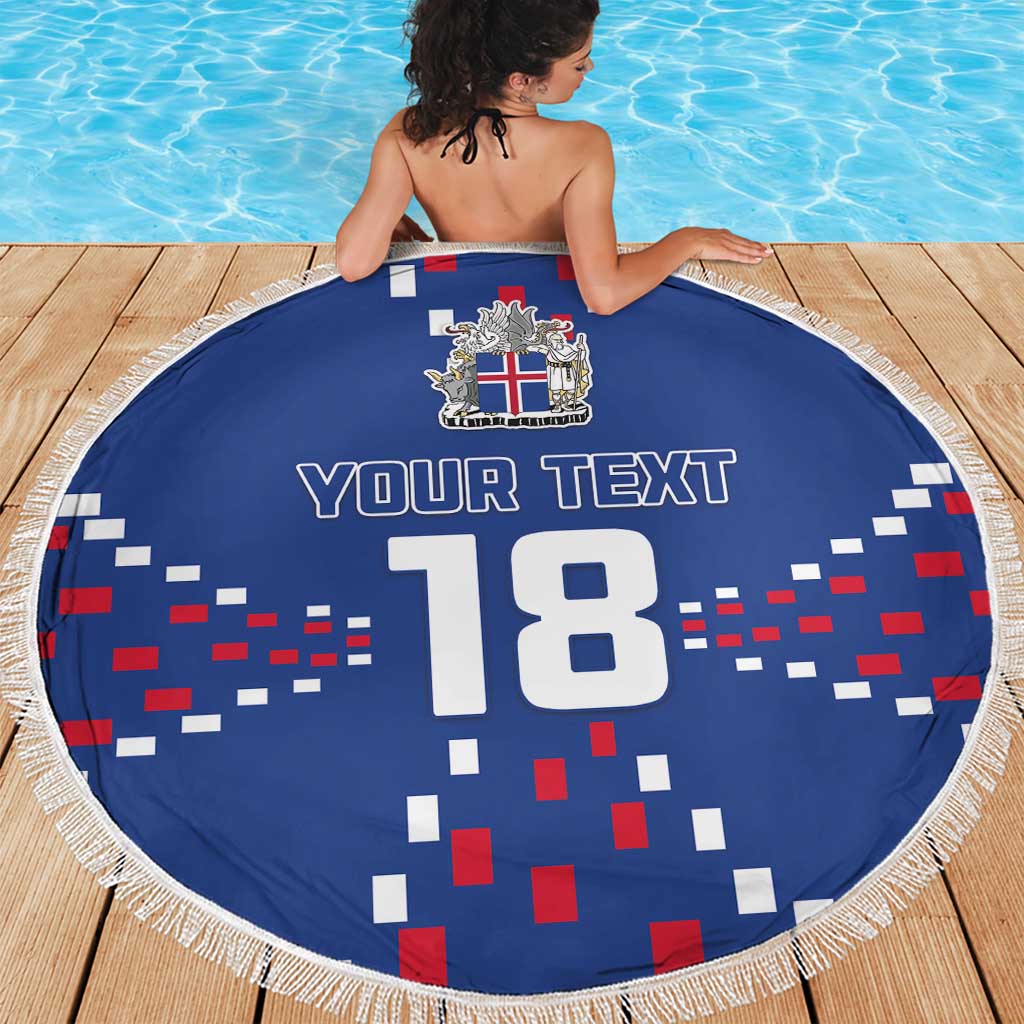 Custom Iceland Football Beach Blanket Go Champion