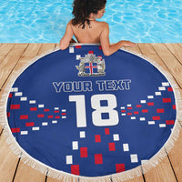 Custom Iceland Football Beach Blanket Go Champion