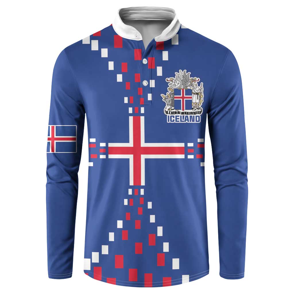 Custom Iceland Football Button Sweatshirt Go Champion
