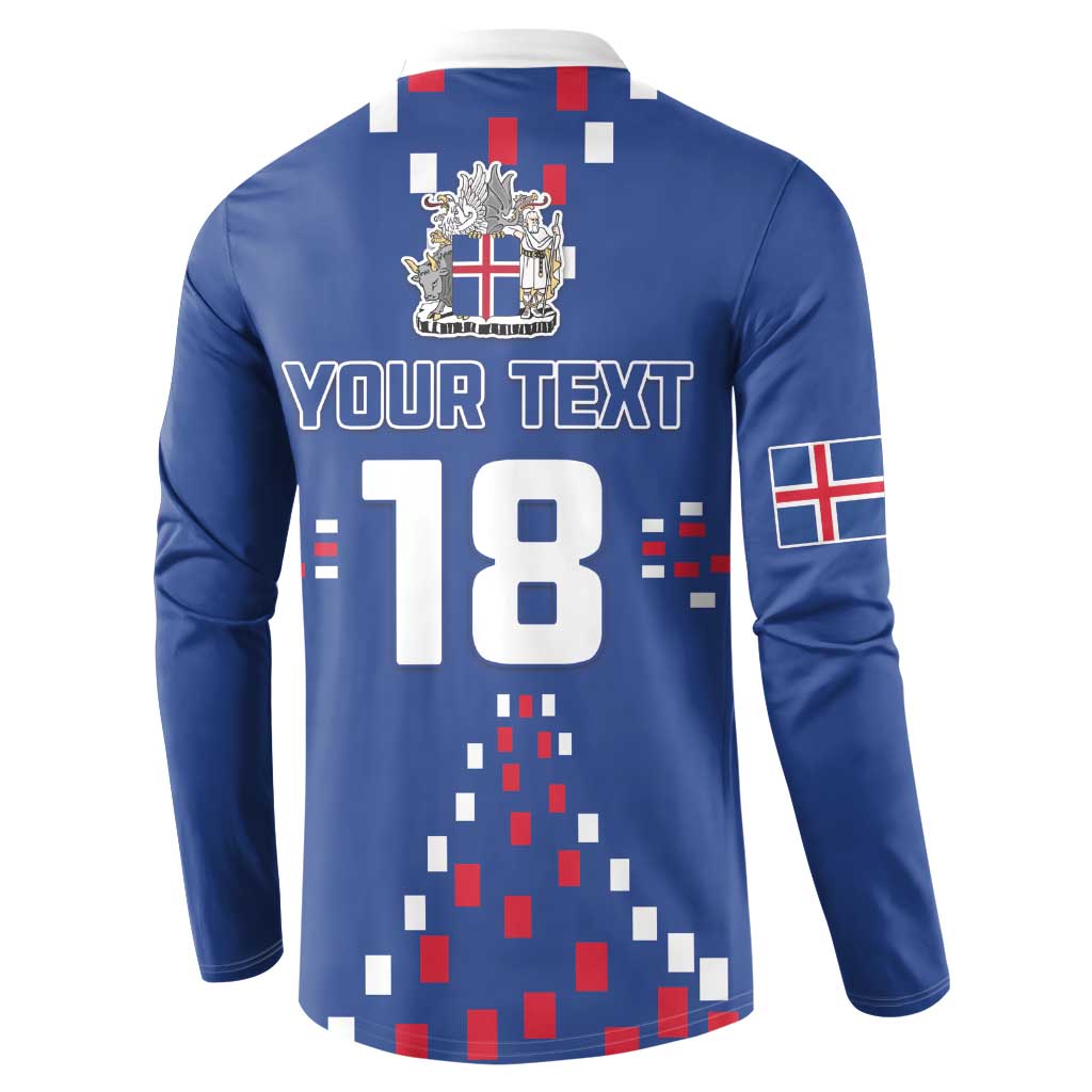 Custom Iceland Football Button Sweatshirt Go Champion