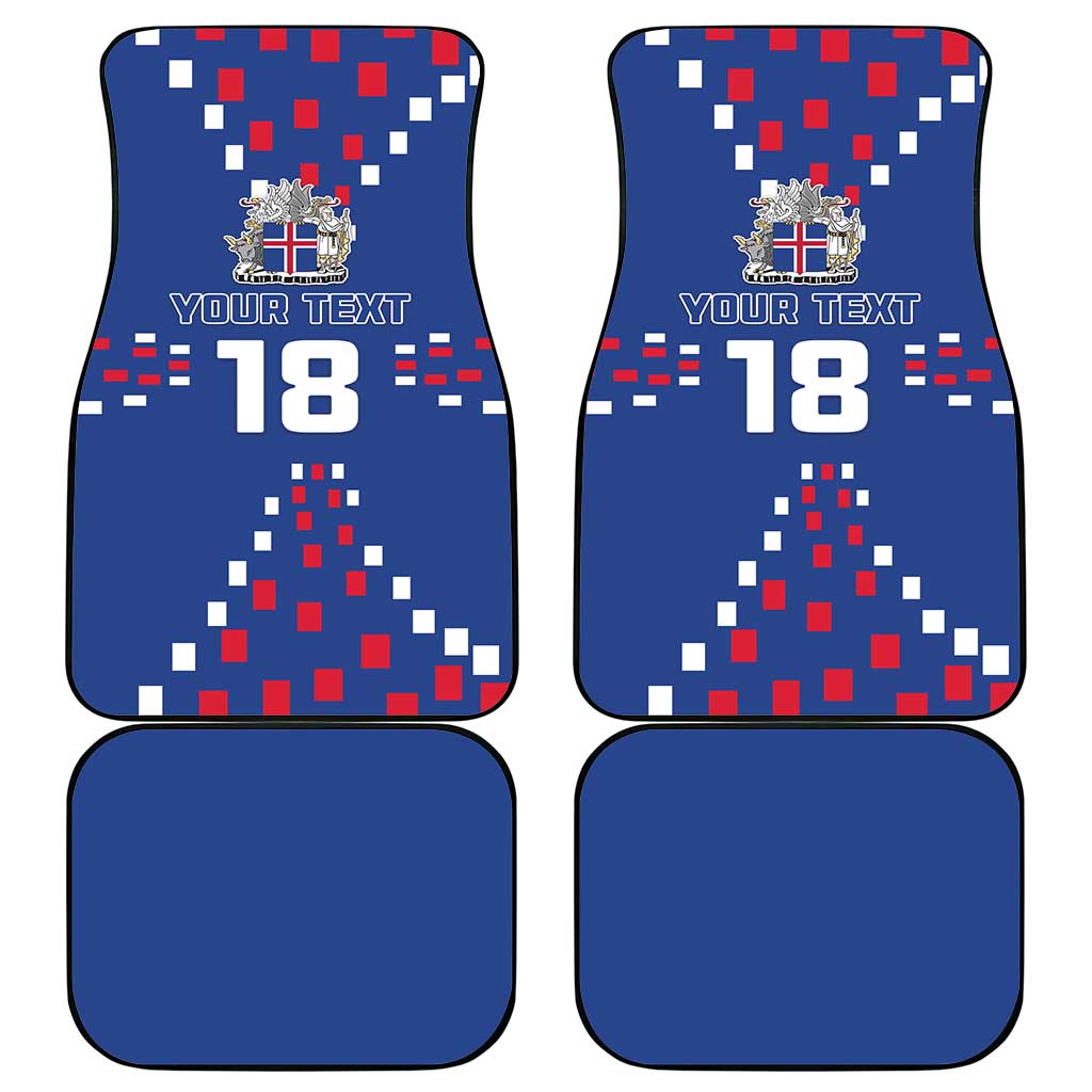Custom Iceland Football Car Mats Go Champion